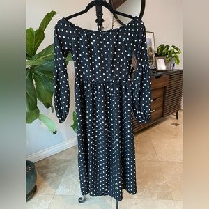 Polka Dot Midi Dress